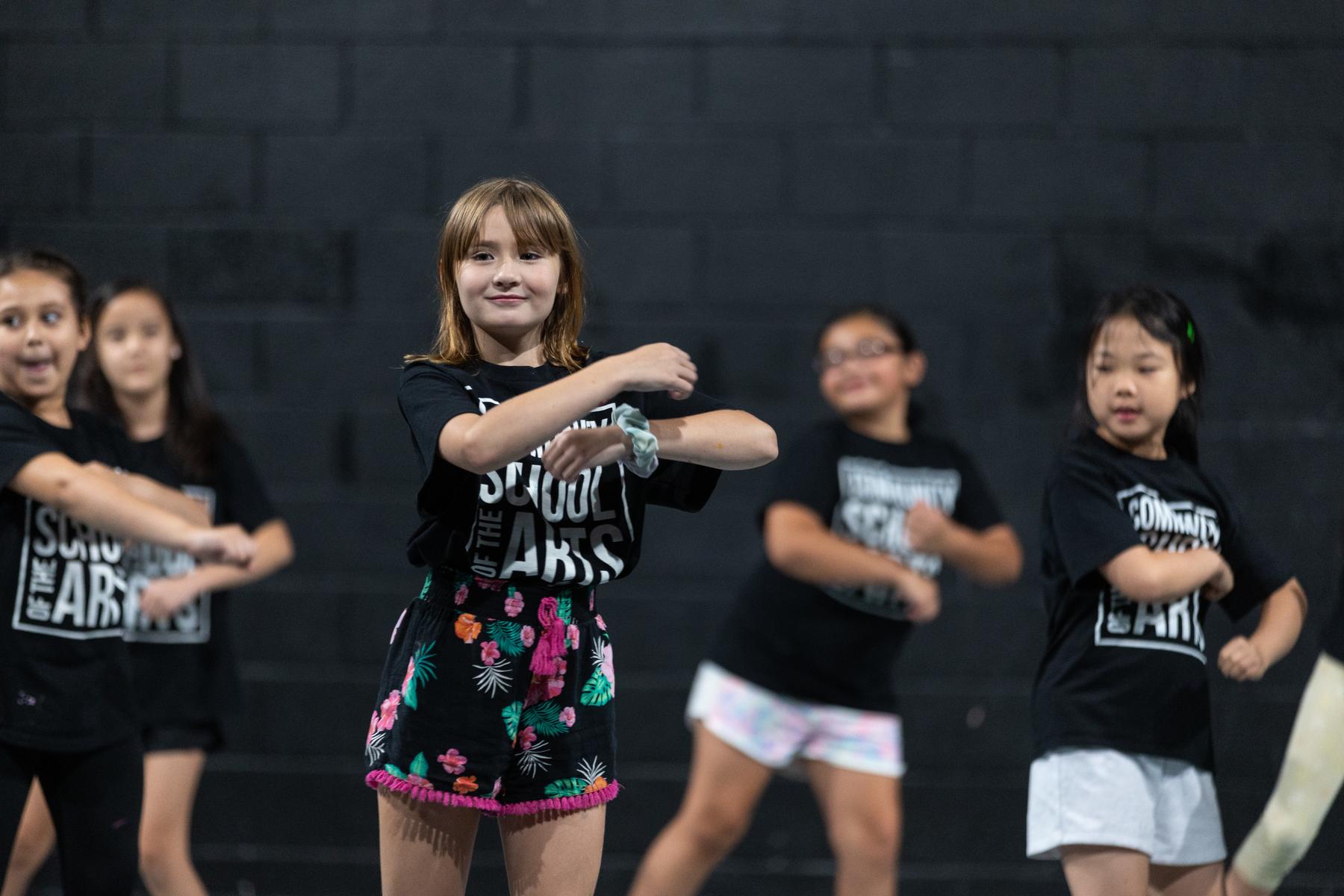 Students showcase a dance routine at Trahern Theatre during this year's CSA Summer Arts Camp.