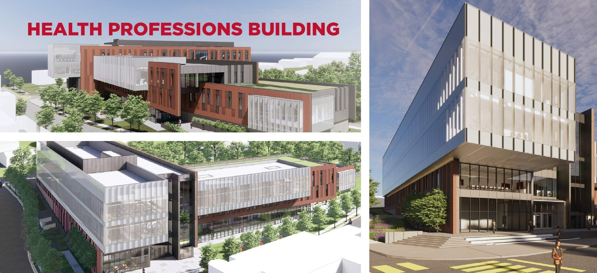 A rendering of APSU's upcoming Health Professions Building.