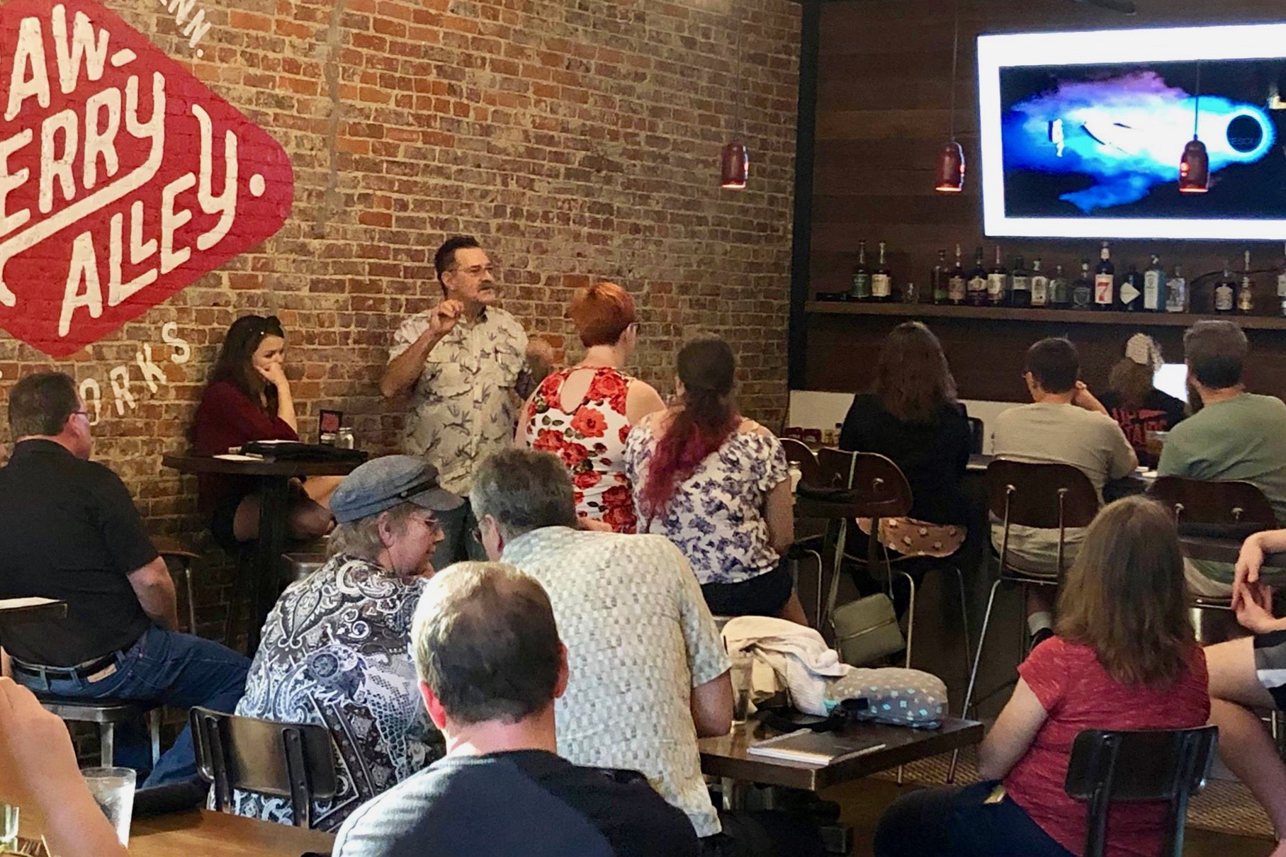 Austin Peay State University kicked off its inaugural Science on Tap – a monthly lecture series that unites two great things, science and local brews – at Strawberry Alley Ale Works Tuesday, Sept. 3.