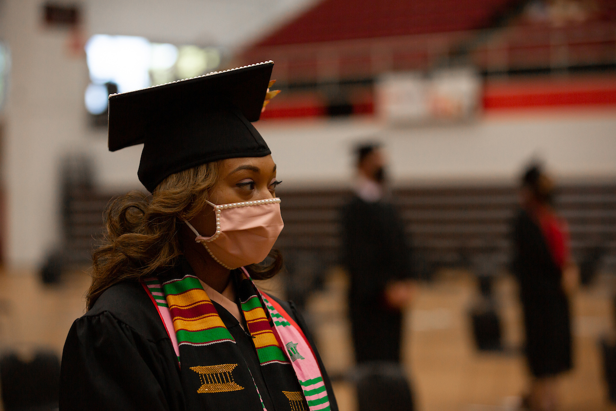 This May, Austin Peay State University will host seven commencement ceremonies to honor the University’s Fall 2020 and Spring 2021 graduates. The COVID-19 pandemic caused Austin Peay officials to re-examine how the University can follow national and local health standards while also recognizing the accomplishments of its students. The answer was to host more events with fewer people.     Ceremonies for Austin Peay’s Fall 2020 graduates are scheduled for Tuesday, May 4, and Wednesday, May 5. Ceremonies for the University’s Spring 2021 graduates are scheduled for Thursday, May 6, and Friday, May 7.    A full schedule of the ceremonies, which will be streamed at http://apsu.edu/commencement/commencementinformation/webcast.php, is listed below:   • 4 p.m., May 4, Fall 2020 graduates from all colleges (participating students signed up for their preferred ceremony).  • 4 p.m., May 5, Fall 2020 graduates from all colleges (participating students signed up for their preferred ceremony).  • 4 p.m., May 6, College of Behavioral and Health Sciences’ Health and Human Performance, Psychological Sciences and Counseling, and School of Nursing graduates.  • 7 p.m., May 6, College of Behavioral and Health Sciences’ Criminal Justice, Leadership and Organizational Administration, Political Science, Public Management, Sociology and Social Work graduates.  • 9 a.m., May 7, College of Science, Technology, Engineering and Mathematics graduates.  • 1 p.m., May 7, College of Arts and Letters graduates.  • 4 p.m., May 7, College of Business and Eriksson College of Education graduates.   Graduate students will participate in the ceremonies of their program’s academic college. Additional information can be found at https://www.apsu.edu/commencement/.  COVID-19 safety protocols and guidelines will be implemented for all ceremonies similar to those the University implemented in August 2020, including:   • Limiting participation to no more than 170 graduates per ceremony so they can be socially distanced on the Dunn Center floor.  • Requiring all graduates, guests (3 years and older) and University personnel to wear a face mask while they are inside the Dunn Center. Masks must be worn properly, covering the nose and the mouth. A face shield may be worn in addition to a face mask, but not as a replacement for a face mask.  • Limiting the number of guests to ensure social distancing. Each graduate will be provided with four reserved seating tickets for guests. University faculty and staff who wish to attend one or more of the ceremonies may sign up to serve as event staff for the ceremonies they wish to attend.   • Requiring a ticket for every guest entering the Dunn Center, regardless of age.  • Shortening the ceremonies to limit the time indoors. All graduates, however, will be recognized by name as they walk across the stage.   In addition to the streaming video, the ceremonies will be aired live on CDE Lightband channel 9, Spectrum Cable channel 192, and AT&T Uverse channel 99 and can be heard on WAPX-FM radio, 91.9. Graduates and guests who wish to view the ceremonies at a later date or time can access them on the APSU-TV YouTube page and the University’s Facebook page.  Plans for the ceremonies in May are subject to modification based upon changes in the COVID-19 environment.