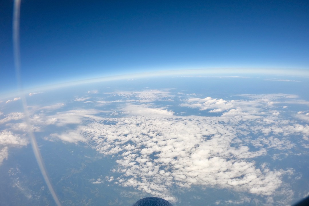 The Jackson County Middle School high-altitude balloon rose more than 20 miles into the sky, capturing stunning images.
