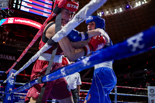 Casey Dial competes in the U.S. Olympic Team Trials - Boxing. | Photo by Karen Orozco