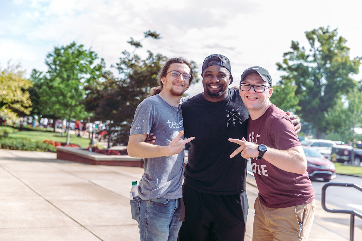 Austin Peay’s best – including athletes, fraternities, sororities and campus ministries – volunteered to welcome the new Govs to campus and to make the move-in as smooth as possible. The ministries included Chi Alpha, Baptist Collegiate Ministry and Every Nation Campus. 