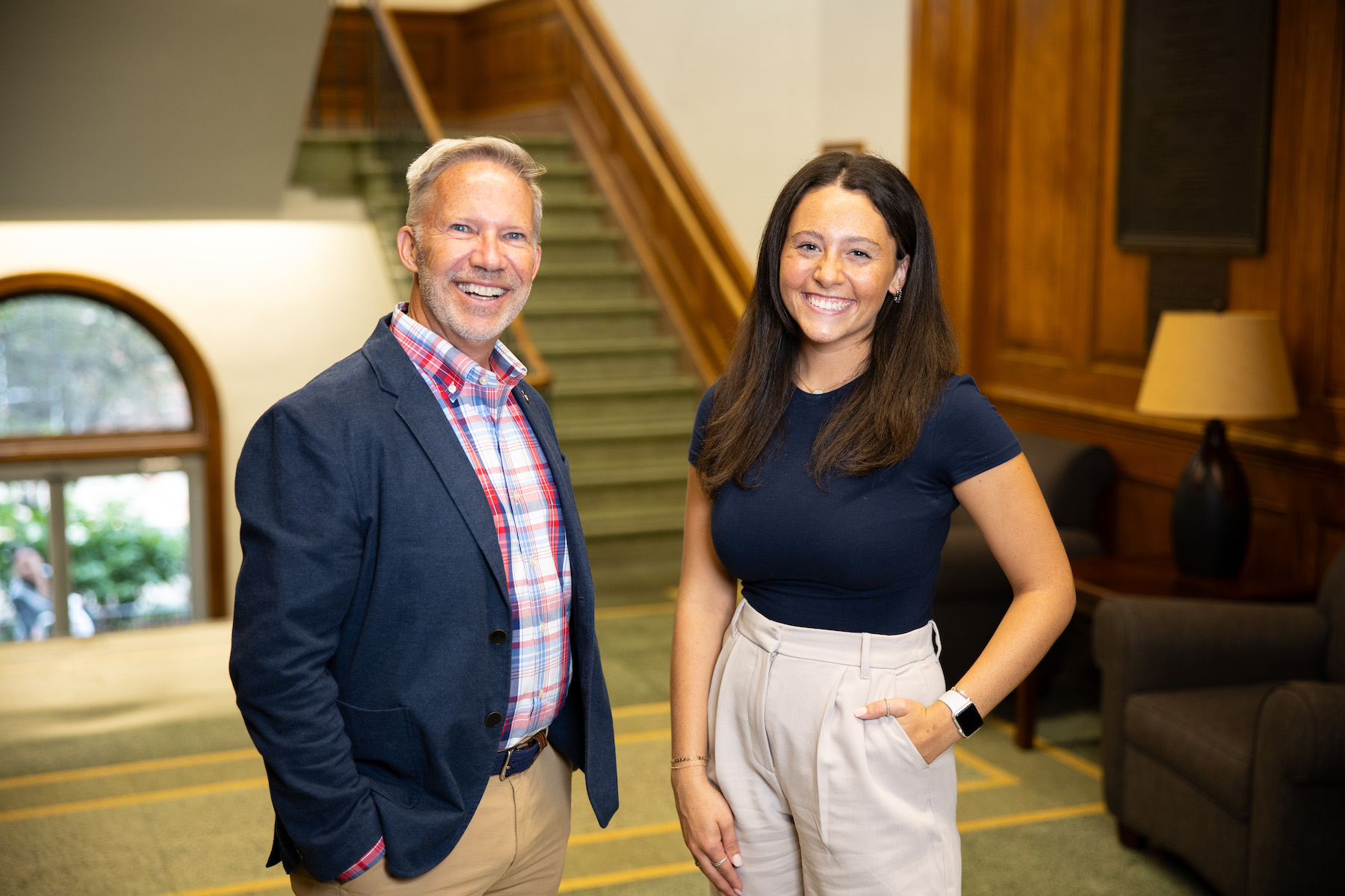 Madeline Etherton and Dr. Dennis Pearson.