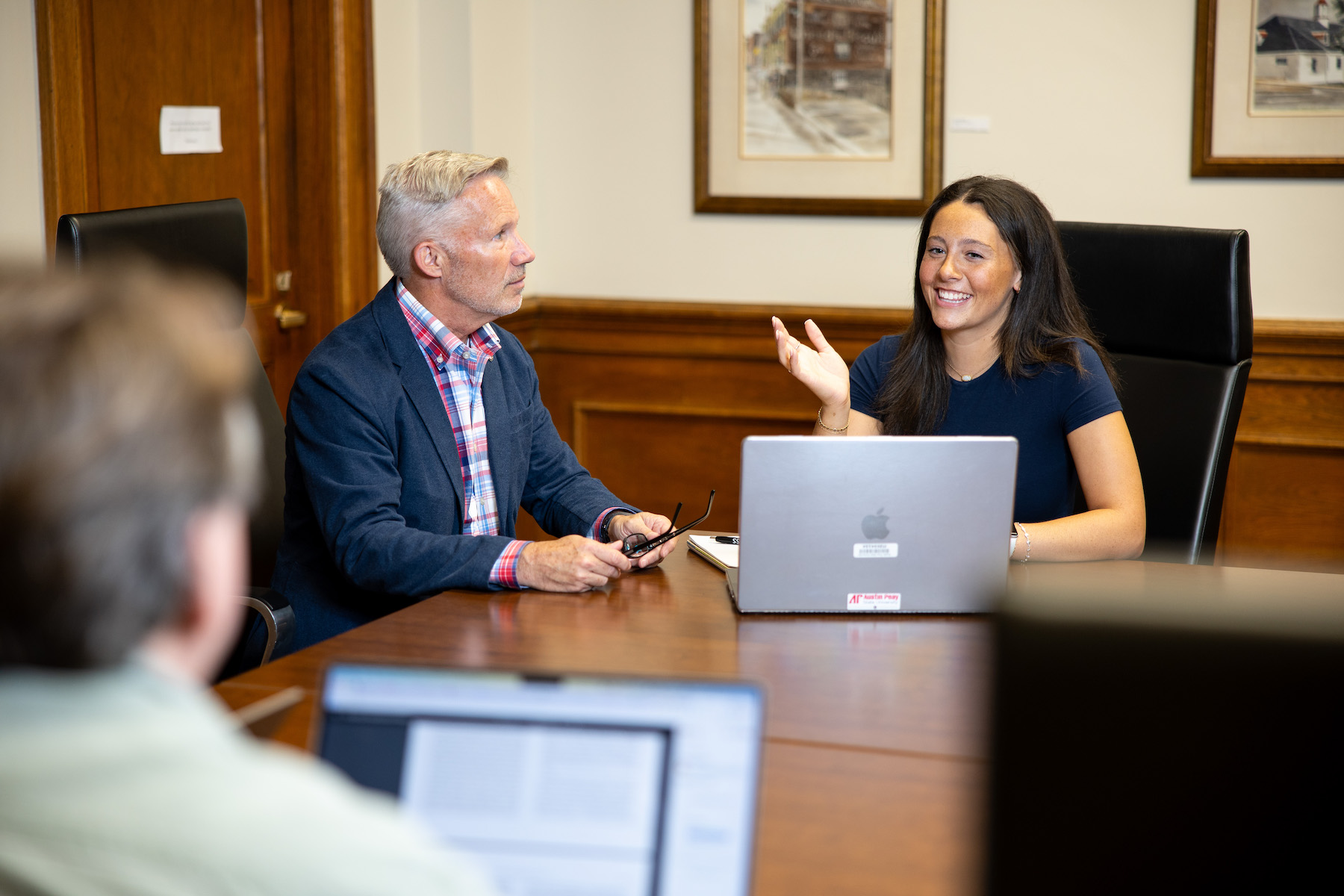 Madeline Etherton and Dr. Dennis Pearson.
