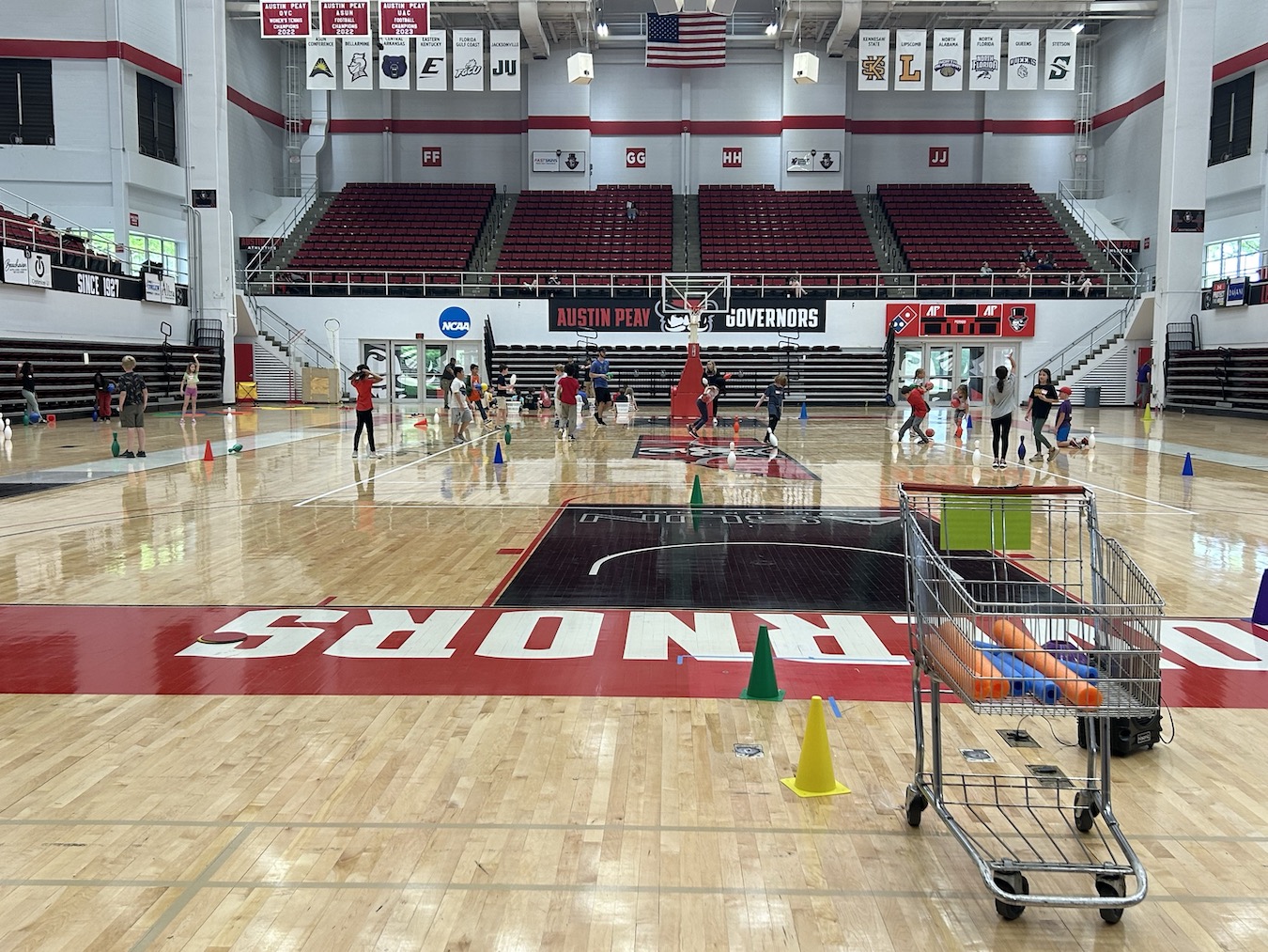 Homeschooled students in grades K-8 participate in a free health and fitness program at Austin Peay State University’s Dunn Center. | Photo by Victoria Godinez