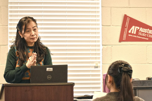 Dr. Ling Wang, Teaching English as a Second Language (TESOL) coordinator and professor with Austin Peay State University's Eriksson College of Education.