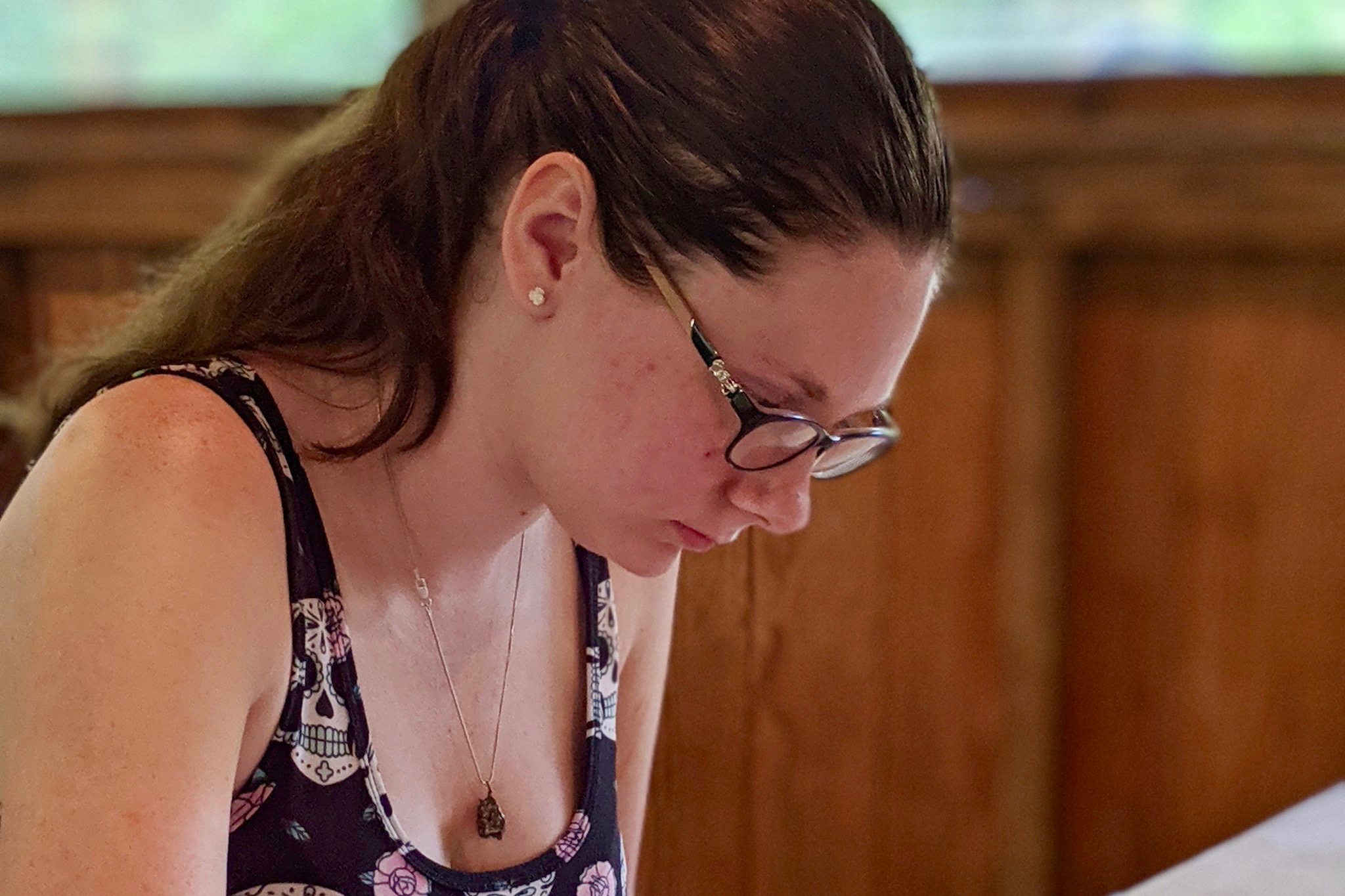 Marie Whittaker won first place in rock identification.