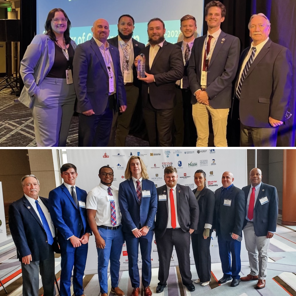 Dr. Mike Phillips regularly attends conferences and events to support his students.