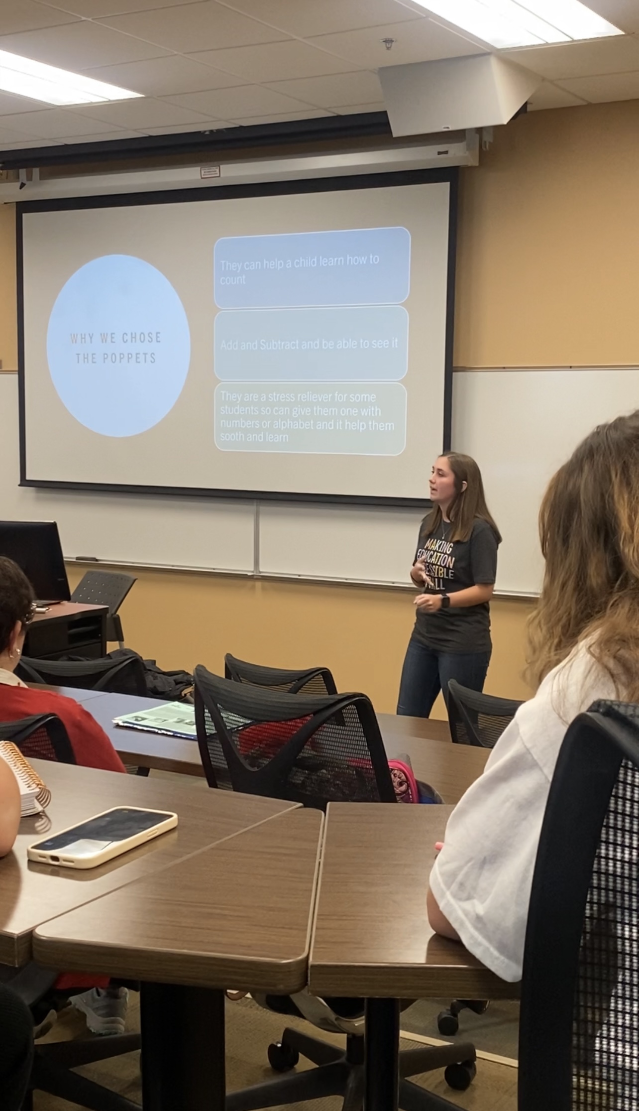 Senior elementary education major Samantha Deems.