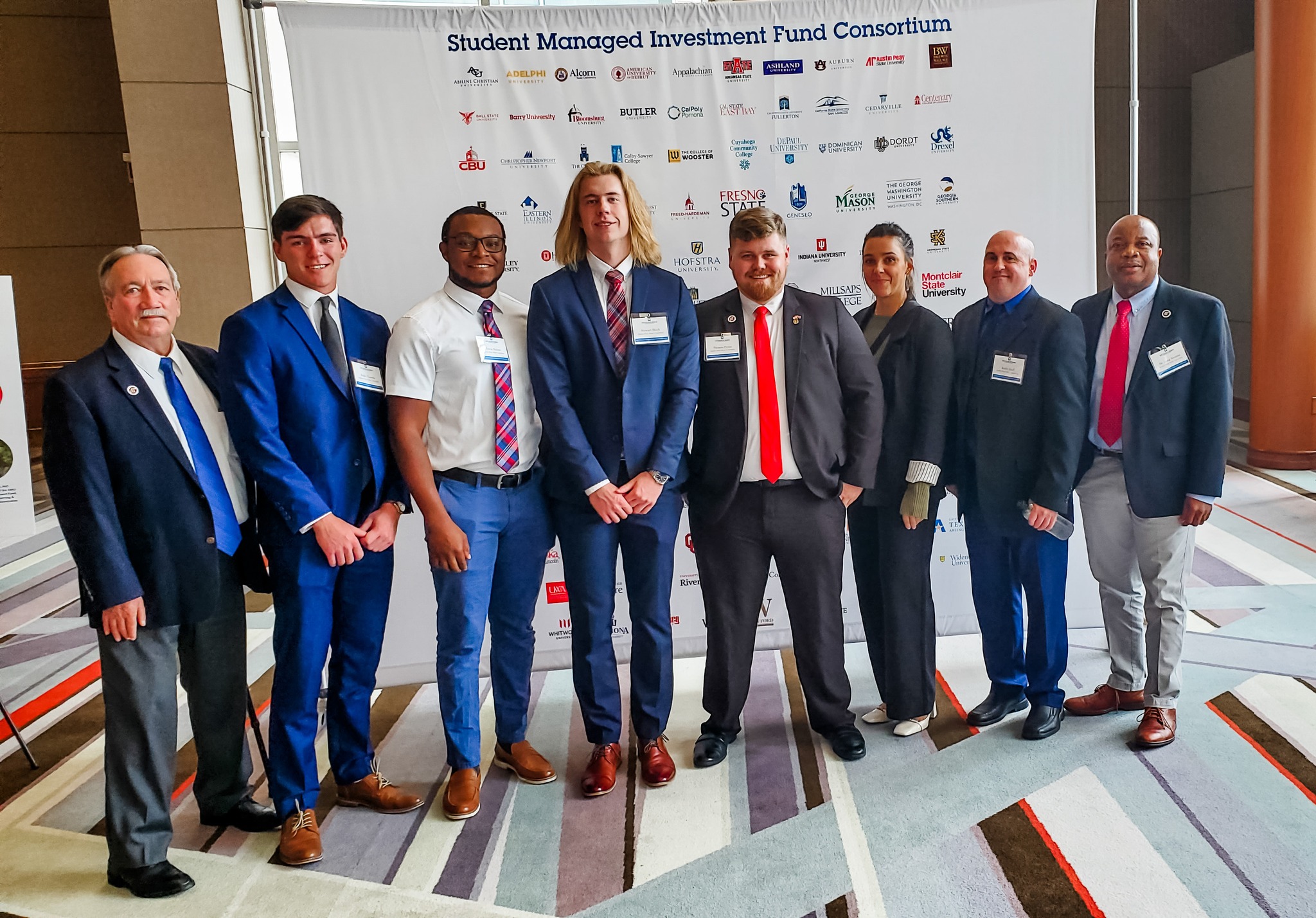 APSU finance students at the SMIFC poster competition hosted by Indiana State University. 