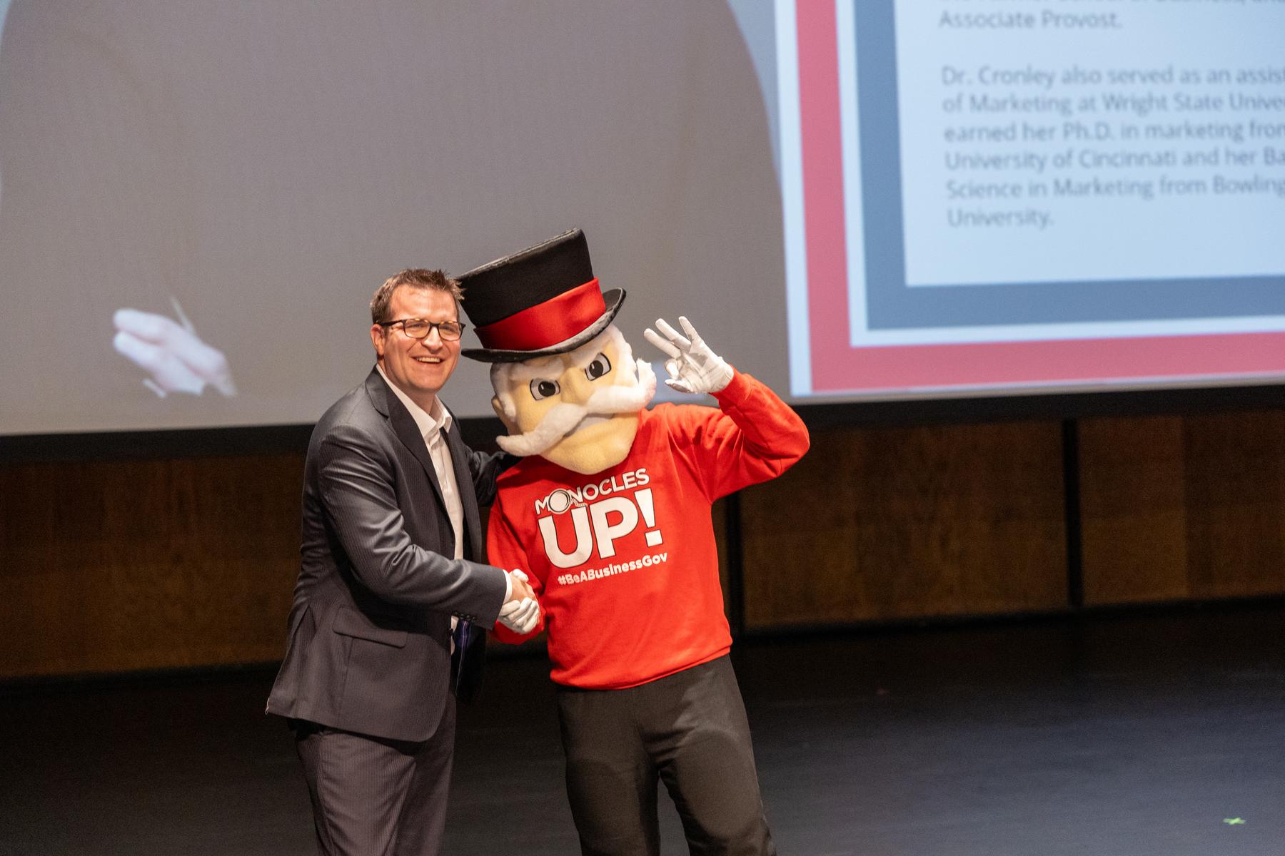 Patton Foundation founder and president Spencer Patton with the Gov. | Photo by Jaylon Gonzales