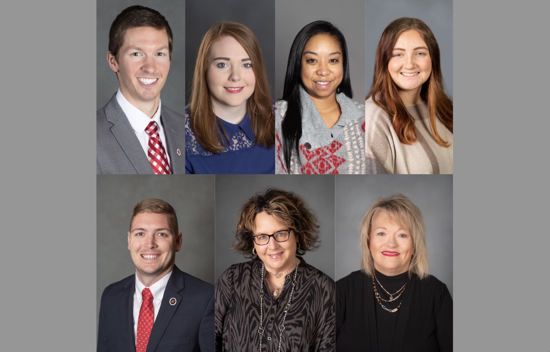Recently promoted team members from APSU's Division of Alumni, Engagement and Philanthropy.