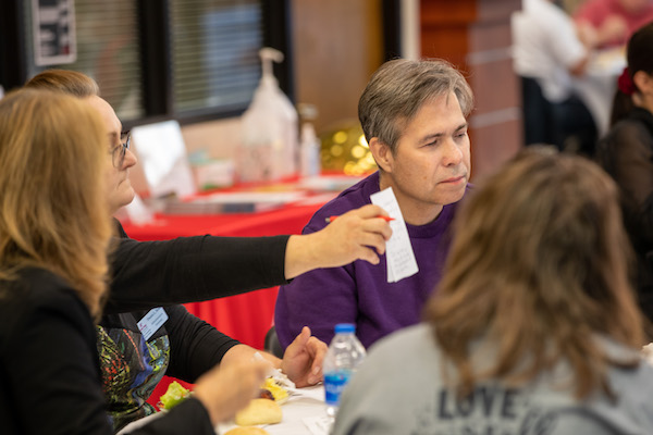 Jamie McCrary at the silent dinner