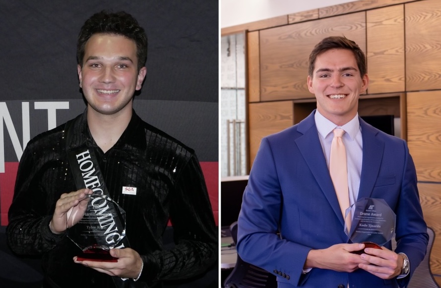 Graduating seniors Tyler Rose, Kade Tjaarda earn APSU’s most prestigious student awards