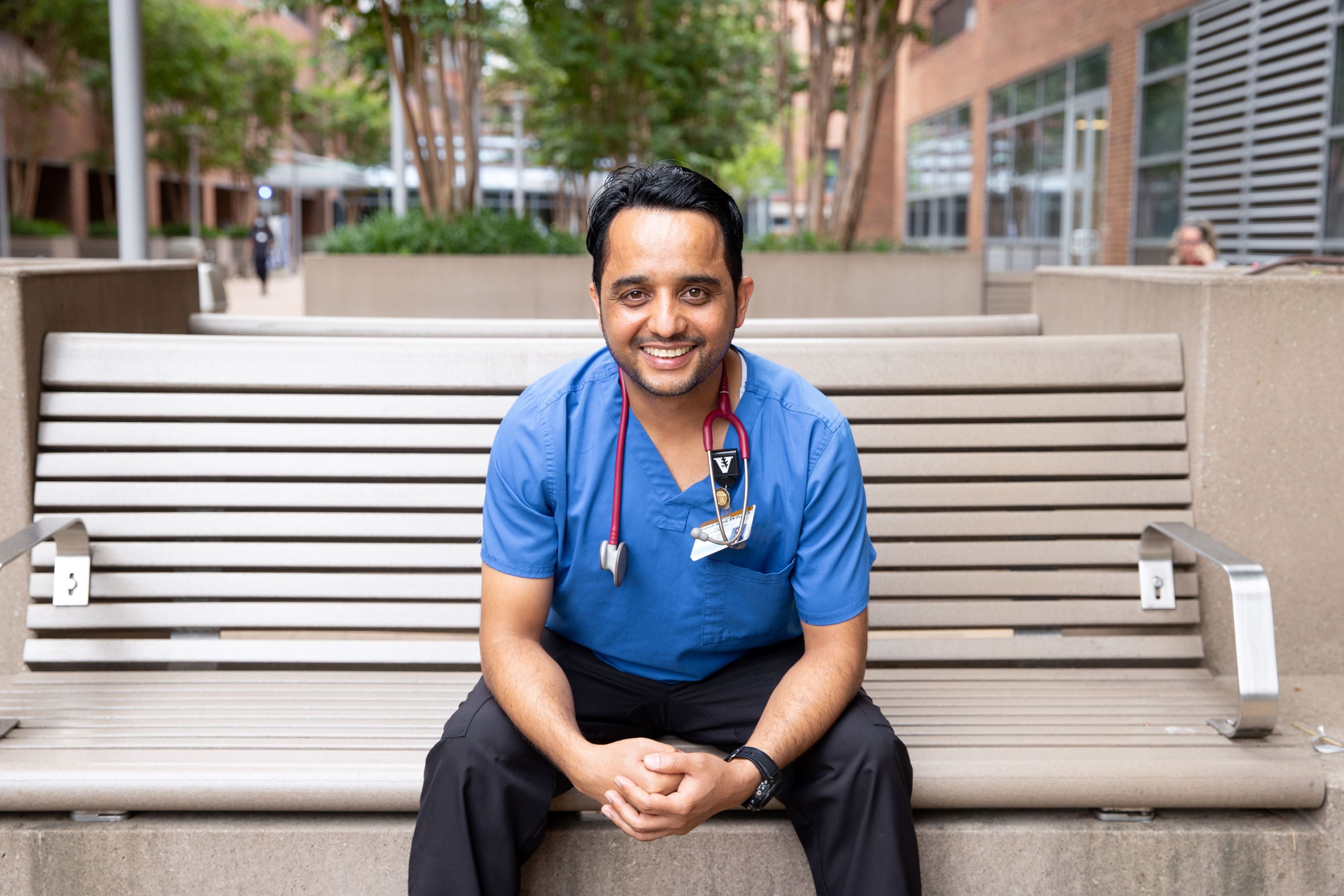 Graduate Nursing Student on campus Graduate Nursing Student on campus