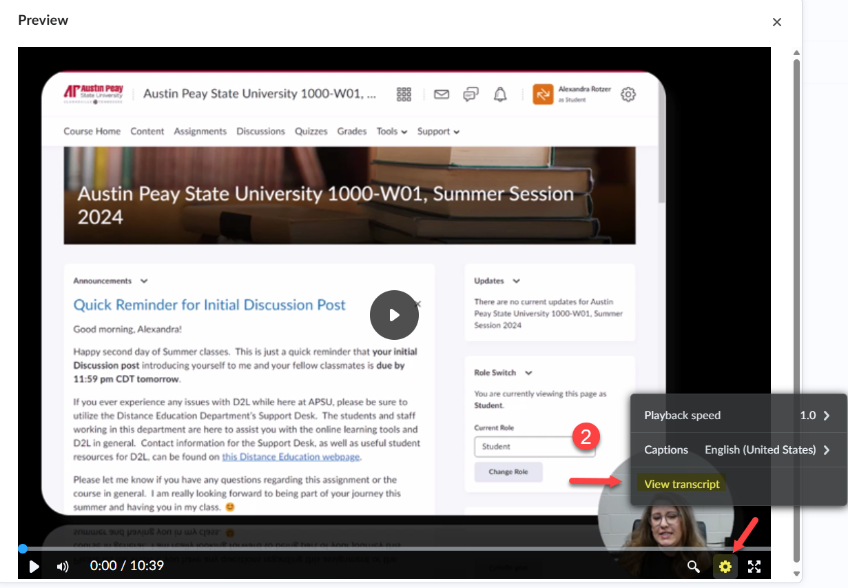 Video Transcript Step 2