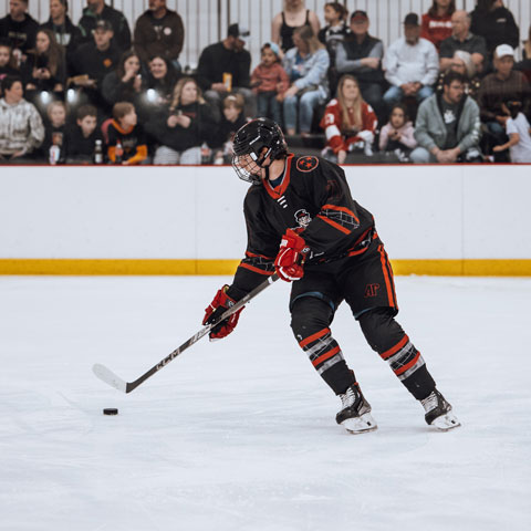 Govs Hockey Club player on the ice