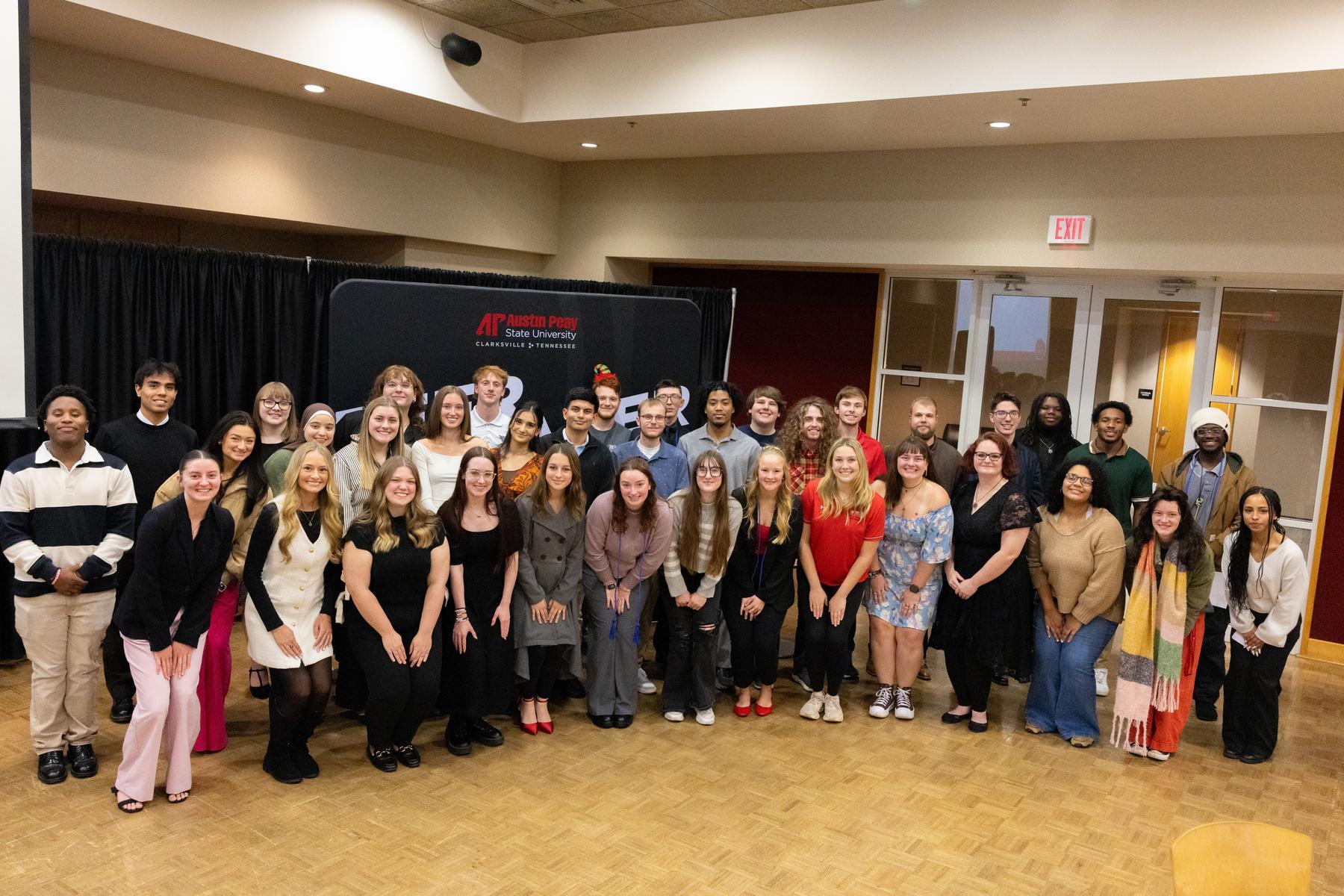 Peer Leaders smiling in group photo
