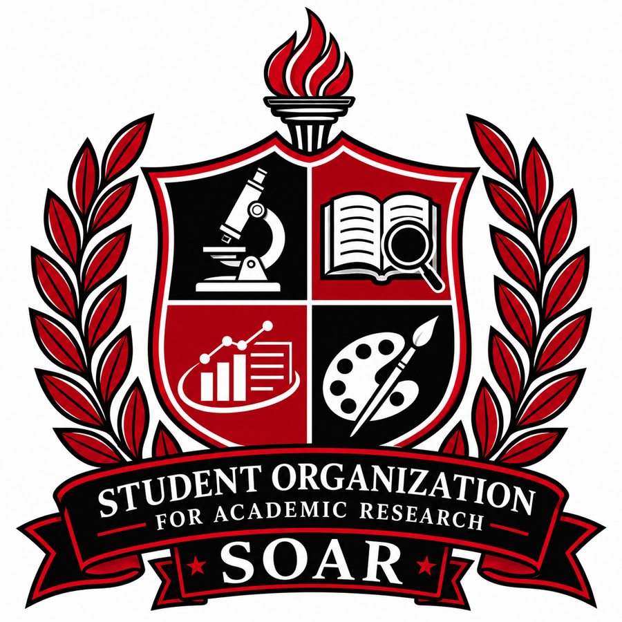 Student Organization for Academic Research (SOAR) logo